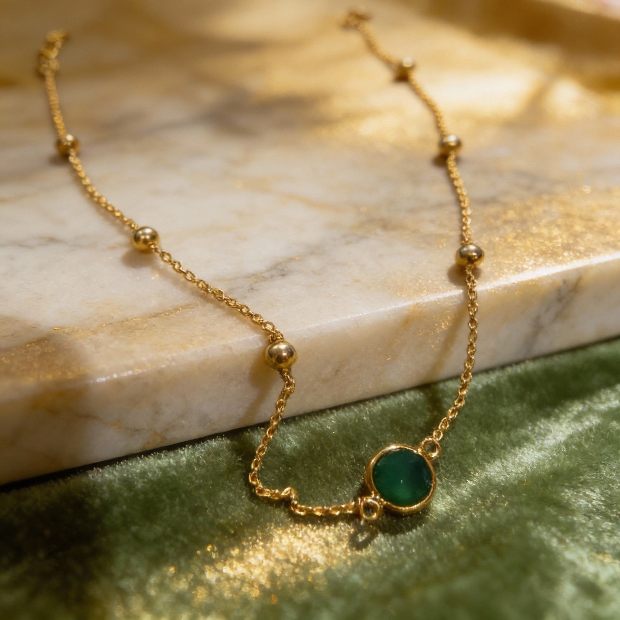 Nola Green Onyx Necklace