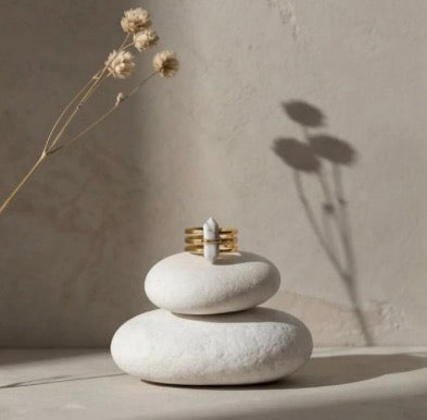 Aria Howlite Statement Ring