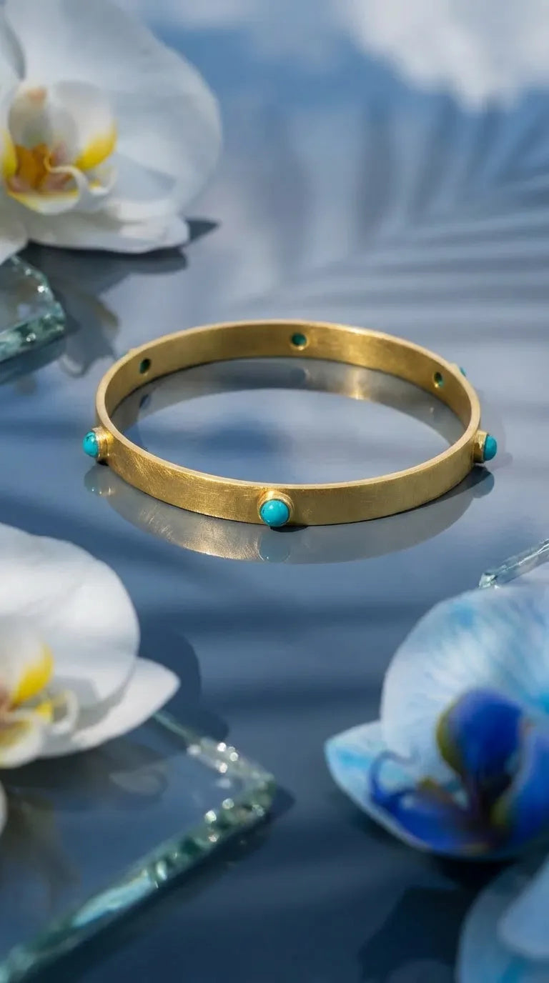 Turquoise Gaia Bangle