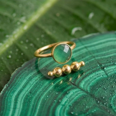 Elira Green Onyx Ring