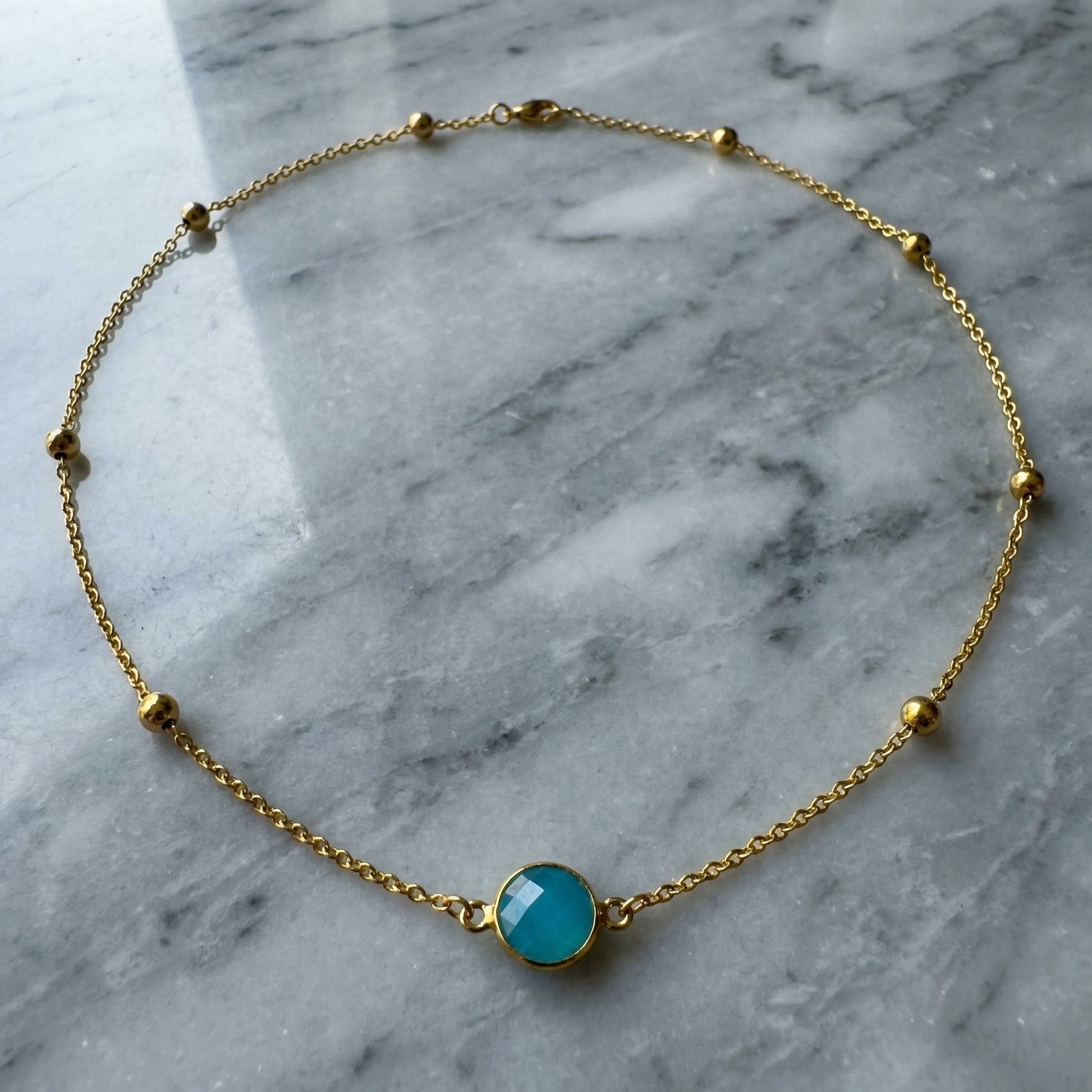 Nola Blue Stone Necklace