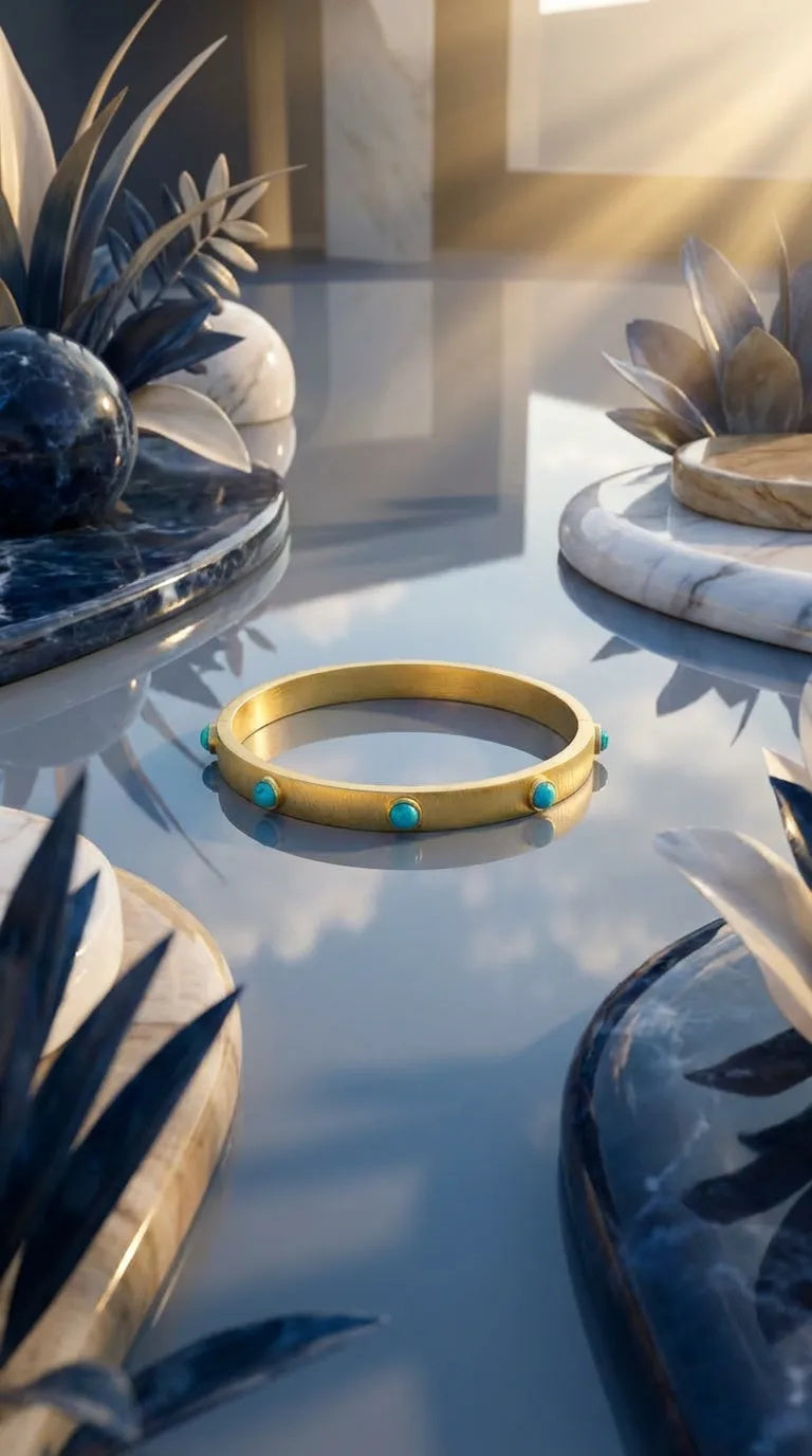 Turquoise Gaia Bangle